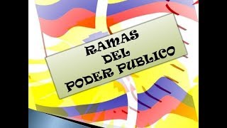 Ramas del poder público Organos de control Colombia  Video Tutorial [upl. by Nasia]