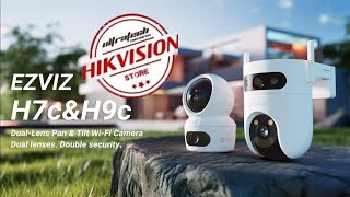 EZVIZ H7c amp H9c  DualLens Pan Tilt WiFi Camera Series  Double Lenses Double Protection [upl. by Ardnasirhc]