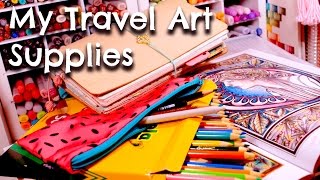 MY TRAVEL ART SUPPLIES [upl. by Theo]