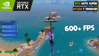 Ryzen 7 7800X3D  RTX 4070 Super  Fortnite Chapter 5 Season 1  Performance Mode Low Mesh [upl. by Olivier]