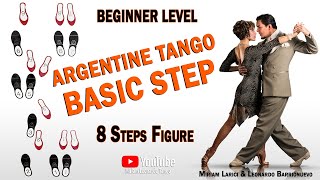 Argentine Tango quotBASIC STEPquot  Argentine Tango for beginners [upl. by Hunger]