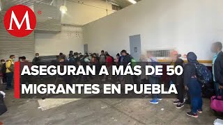 Localizan a más de 50 migrantes en autobús de turismo en Puebla [upl. by Llamaj615]