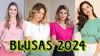 BLUSAS DE MODA Y TENDENCIAS 202423 JUVENILES Y CASUALES PARA VESTIR BIEN TODOS LOS DIAS [upl. by Hnah]