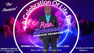 Celebrating The Life Of Rev Linkwood Kingsley Thompson [upl. by Hadley]