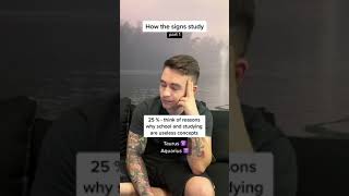 How Zodiac Signs study 🎓 part 1  shorts  Zodiac Signs TikTok by Astroscope [upl. by Celie]