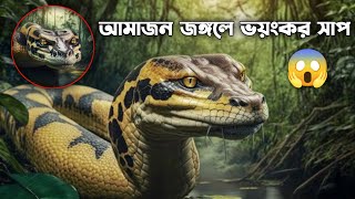 আমাজন জঙ্গলে ভয়ংকর একটি সাপ  দেখেলে হুঁস উড়ে যাবে 😱 [upl. by Marteena]