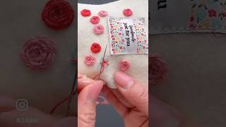 How to do woven Rose Stitch  Easy Beginner Embroidery [upl. by Ahsiyn438]