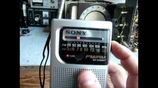 2012 Sony ICFS10MK2 AMFM Radio [upl. by Mosier405]