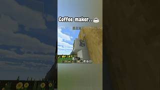 Realistic coffee maker in Minecraft☕😲😱Minecraftgamingviralytshortstrending [upl. by Solly]