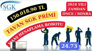 2024 Yılı Tavan SGK  Maaş Hesaplama Robotu Verileri İncelemesi [upl. by Blasius376]