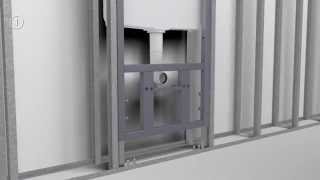 Noken Smart Lineconcealed frame with cistern for wallhung WC [upl. by Frasquito]