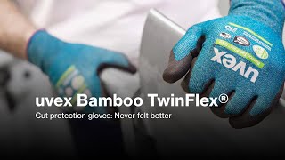 uvex Bamboo TwinFlex – the modern cutprotective safety glove EN [upl. by Nedak]