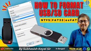 How to format PenUSB Drive properly  fat32 exfat ntfs [upl. by Hameerak]