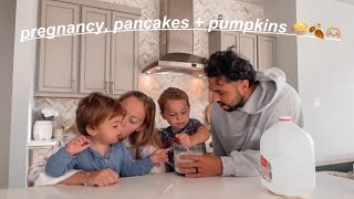 a wholesome weekend vlog  pregnancy updates fall fun parenthood amp more [upl. by Adelaida873]