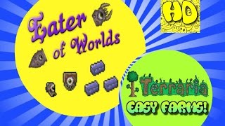 Terraria Easy Eater of Worlds Farm [upl. by Nailuj]