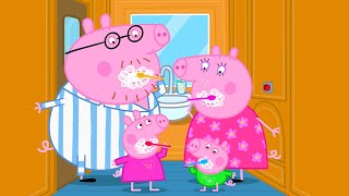 Brushing Teeth On The Night Train 🚂  Peppa Pig Tales Full Episodes [upl. by Gwenn]