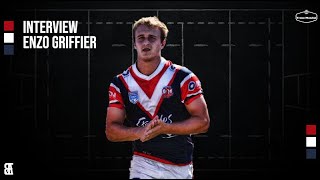 Interview Enzo Griffier  Sydney Roosters U19 Treize Mondial [upl. by Edak]