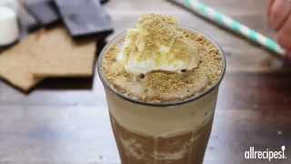 How to Make SMores Frappuccino  Smore Recipes  Allrecipescom [upl. by Vergos]