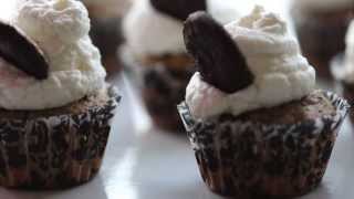 How to Make Mini Oreo Cupcakes  Simply Bakings [upl. by Worl592]