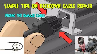 How to repair your Kickdown cable [upl. by Nae]