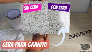 ✅CERA cera GRANITO MARMOL Y CUARZO FUNCIONA🤔🤔 [upl. by Ettedo]