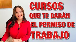 EMIGRANTES ✈️ 🇪🇸  CURSOS que te darán el PERMISO de TRABAJO en ESPAÑA 🇪🇸 [upl. by Josh]