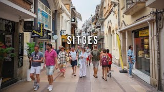 4K Sitges 🇪🇸 Spain  Evening Walk Summer 2023  Catalonia 2023 [upl. by Ebenezer731]