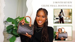 3 MONTH REVIEW OF CELINE SMALL TRIOMPHE BOSTON BAG IS THE BAG WORTH 1750 celine celinebag [upl. by Asiret]