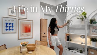 life in my thirties  apartment refresh getting a job adulting [upl. by Sualakcin706]