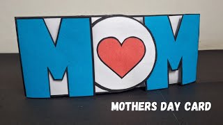 Mothers Day Cards  How To Make Cards For Mothers Day  Handmade Mothers Day Card [upl. by Ostler]