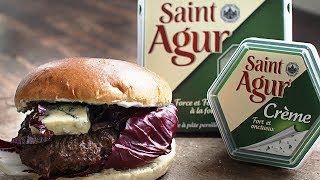 Saint Agur cheese burger [upl. by Inad]