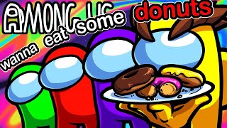 Among Us Funny Moments  Tempting Strangers with Poisonus Donuts in Public Lobbies [upl. by Delia41]