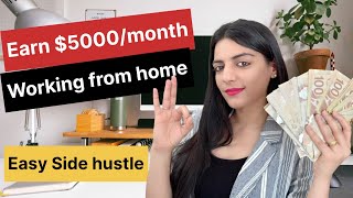 My new side hustle  Earn 5000 per month working from home [upl. by Barbour]