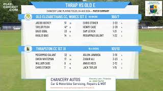 Thrapston CC 1st XI v Old Elizabethans CC Worcs 1st XI [upl. by Town]