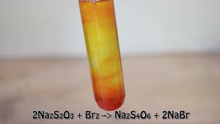 Neutralization of Bromine  Beautiful Reaction [upl. by Neeoma]