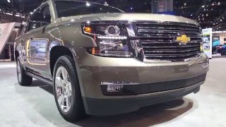 2016 Chevrolet Suburban LTZ 4WD Exterior 2016 Chicago Auto Show [upl. by Sianna]