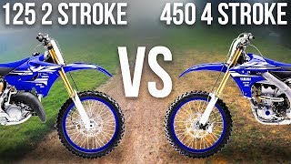 125 2 STROKE VS 450 4 STROKE [upl. by Noicpesnoc]