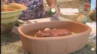 Quick Beef Pot Roast Recipe Made in Romertopf Clay Baker [upl. by Ahsekahs599]