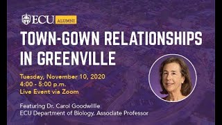 TownGown Relationships in Greenville with Dr Carol Goodwillie [upl. by Eiclud727]