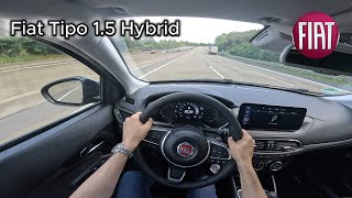 2024 Fiat Tipo Station wagon 15 Hybrid 128 hp  On the German Autobahn [upl. by Ury]