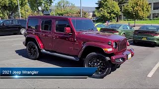 2021 Jeep Wrangler Unlimited Sahara High Altitude Sport Utility Concord Vallejo Fairfield Walnut [upl. by Edwyna299]