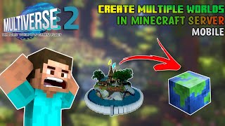 Multiverse core Minecraft Plugin Tutorial  How to Create Multiple Worlds in your Minecraft Server [upl. by Damarra]