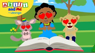 Episode 61 A Book for Happy Hippo  Full Episode of Akili and Me  Learning videos for kids [upl. by Telracs844]