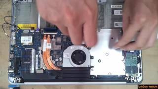 Dell XPS 14 Disassembly and fan cleaning Laptop repair [upl. by Allissa]