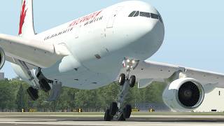 A330 Landing Gear Failure  Emergency Landing in XPlane 11 [upl. by Asquith]