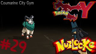 Mega Lucario VS Coumarine City Gym Pokémon Y Nuzlocke 29 [upl. by Enirehtacyram]