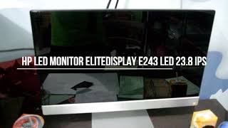 HP LED Monitor EliteDisplay E243 LED 238 IPS Review [upl. by Cissy]