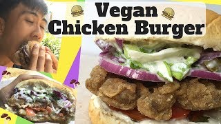 Crispy and Tender  No Chicken Fried Chicken Burger  Vegan Fast Food [upl. by Eibber]