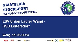 Staatsliga Herren 2024  ESV Union Ladler Wang  RSU Leitersdorf  11052024 [upl. by Neelac]