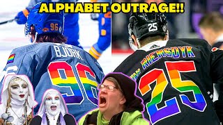 NHL Hockey UNDER FIRE from ALPHABETS for BANNING of PRIDE JERSEYS [upl. by Annailuj]